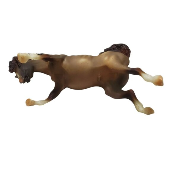 1998 Breyer Bucking Bronco Rearing Horse #730 Brown Matte Rose Dun Classic Rodeo - Picture 15 of 16
